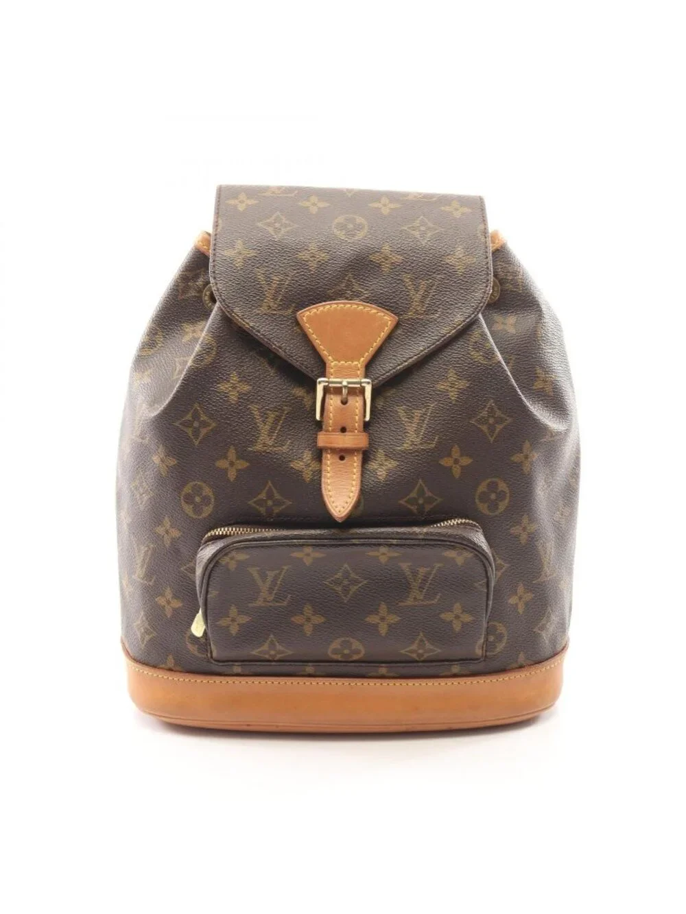 Louis Vuitton Backpack Montsouris MM Monogram Canvas Leather